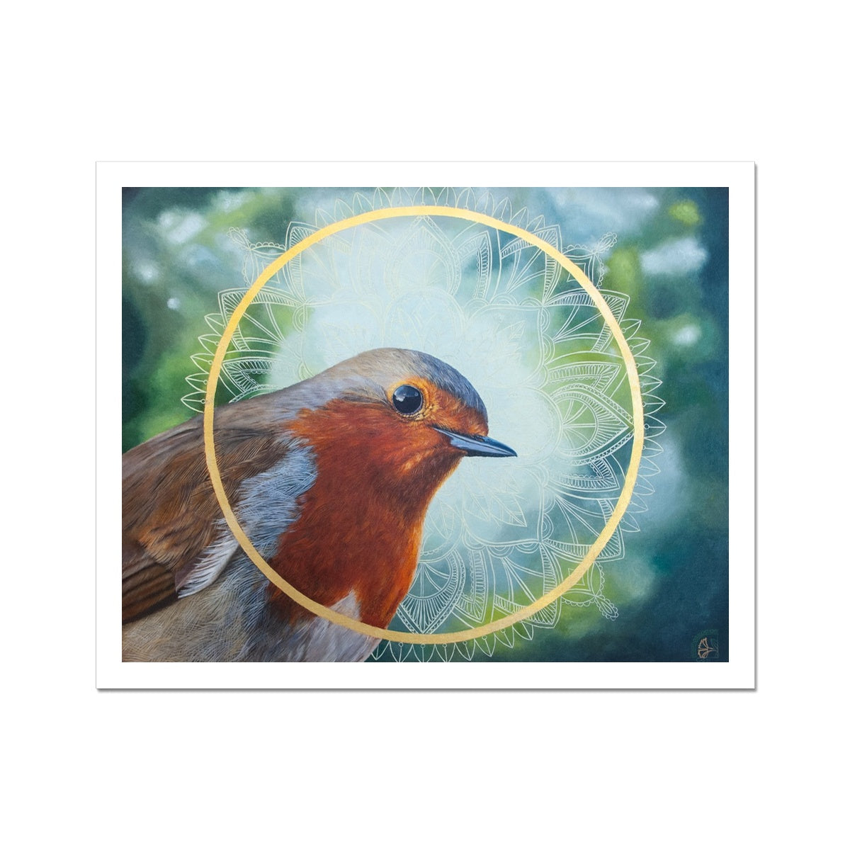 'Hi Buddy' hand embellished with 23kt gold Hahnemühle German Etching Print