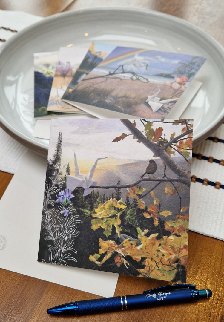 Art Cards: Origami Crane mini-series