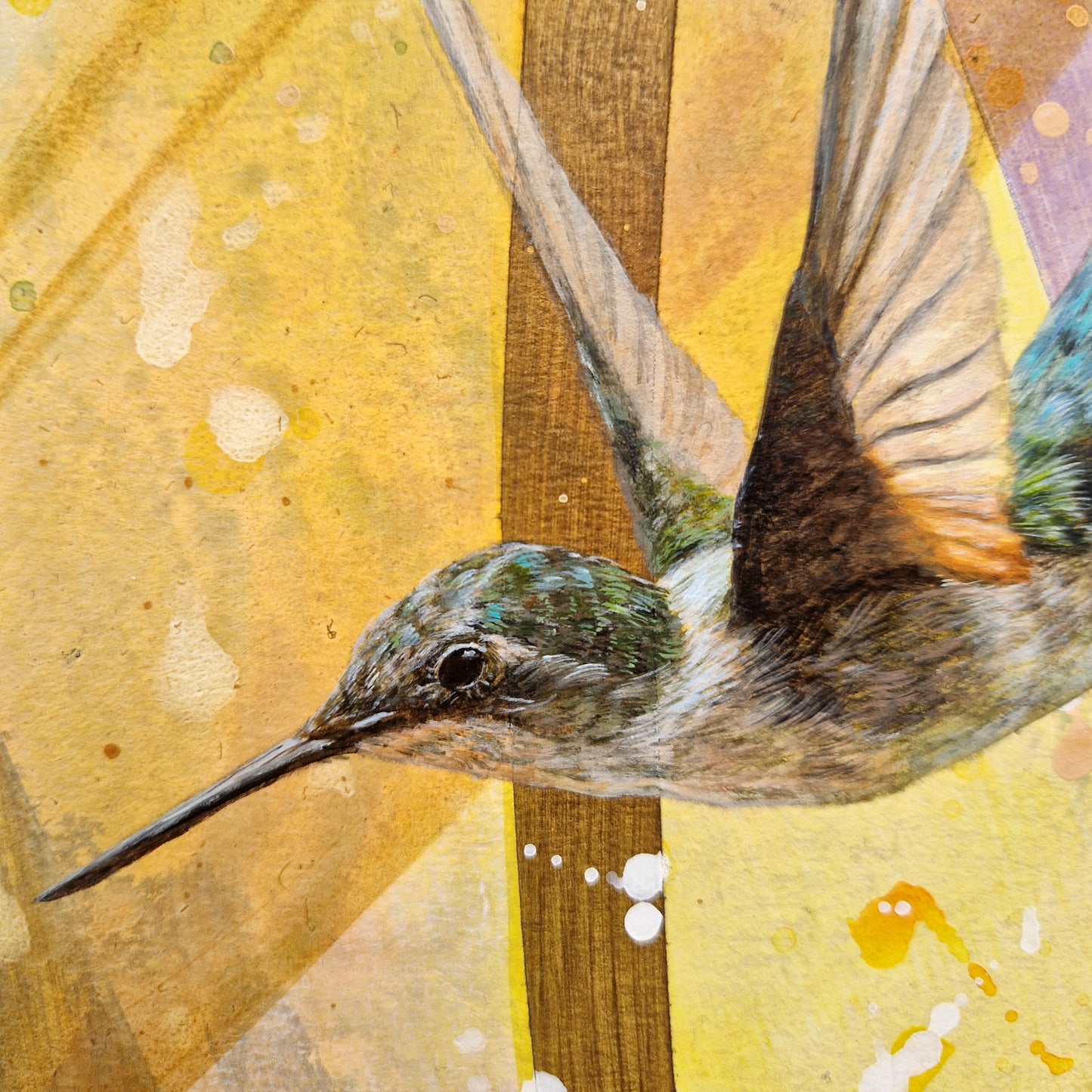 Hummingbird Art Block V