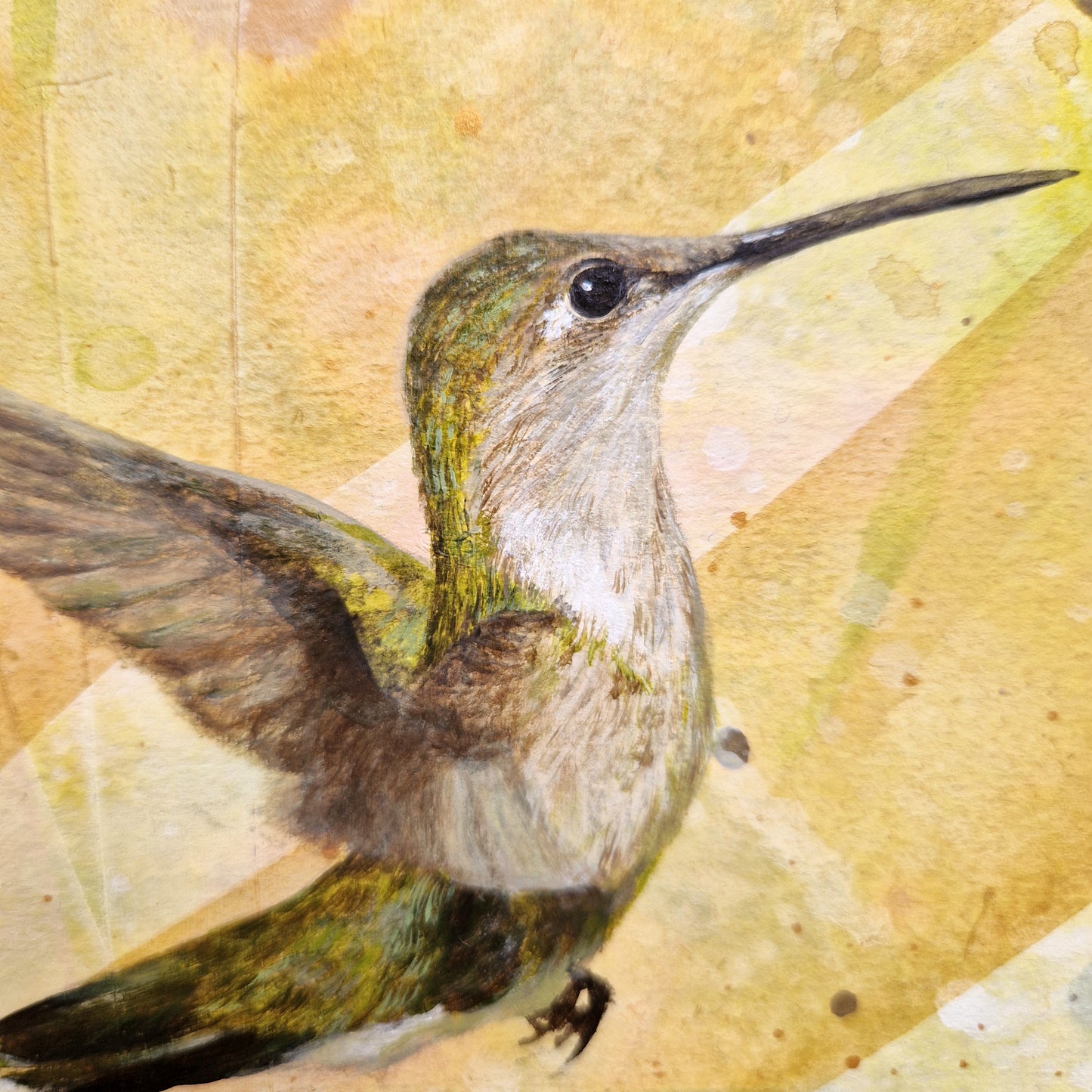 Hummingbird Art Block IV