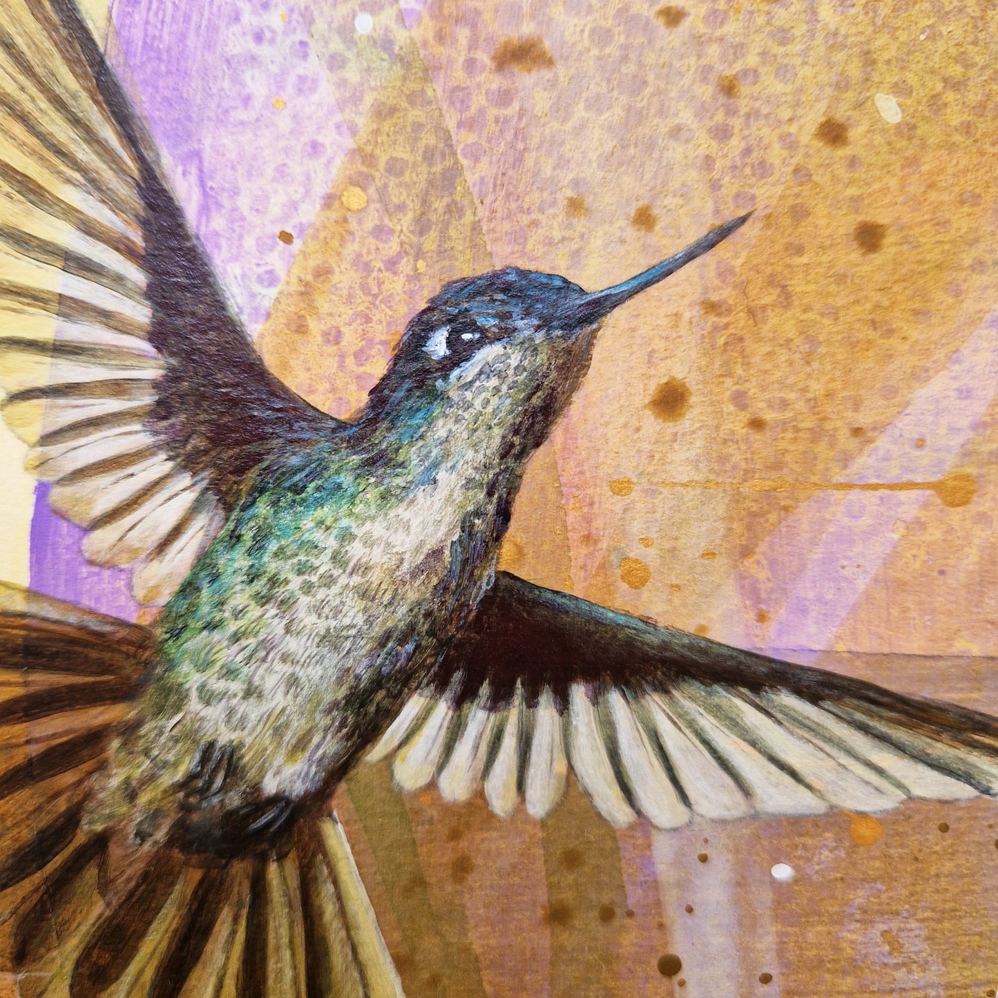 Hummingbird Art Block III