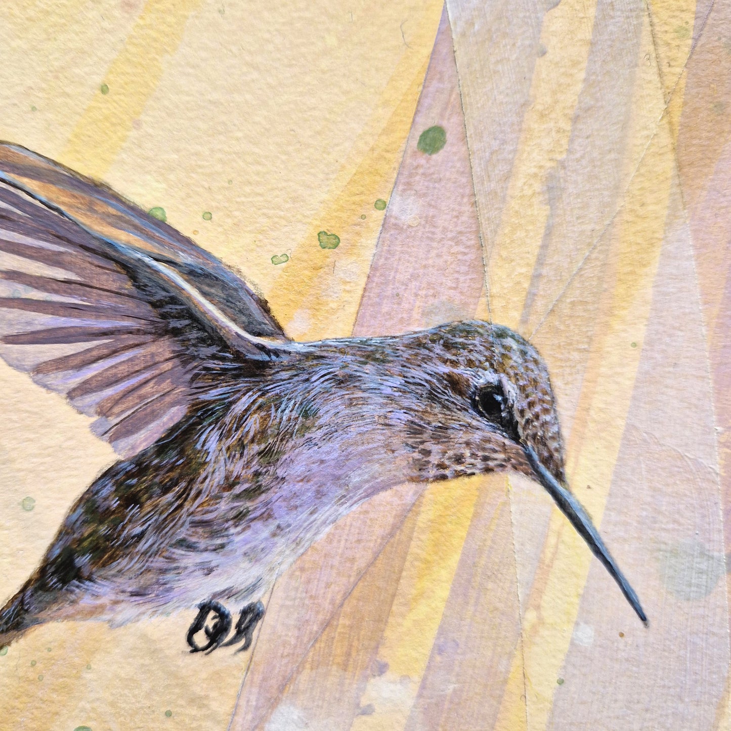 Hummingbird Art Block I