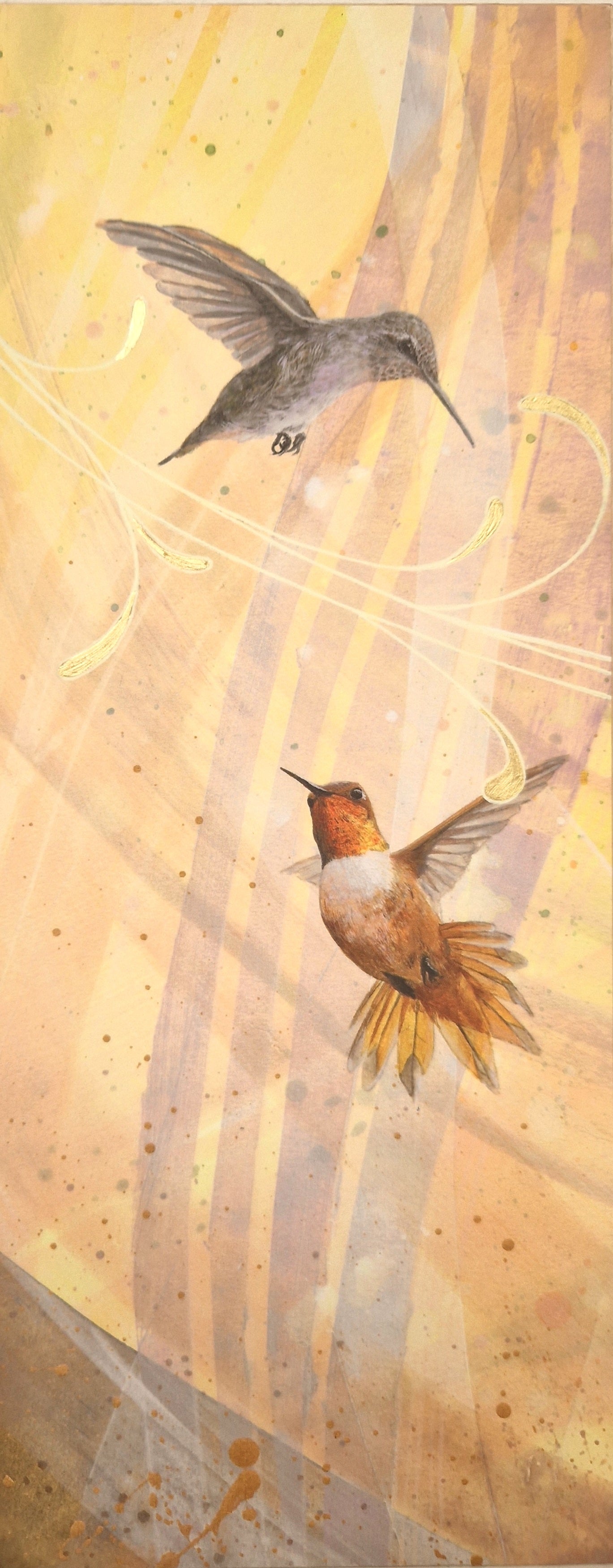Hummingbird Art Block I
