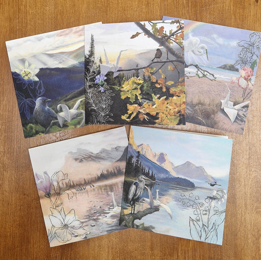 Art Card Bundle 'origami crane mini-series'